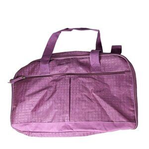 Purple Duffel Bag Carry Straps Lightweight 18 Inches Wide‎
